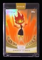 Ember Lumen 2025 Topps Pixar Gold Golden Icons Orange #GI93 #17/25 at PristineAuction.com