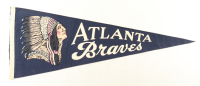 1960 Atlanta Braves Vintage Felt Pennant Flag at PristineAuction.com