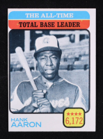 Hank Aaron 1973 Topps #473 All-Time Total Base Leader at PristineAuction.com