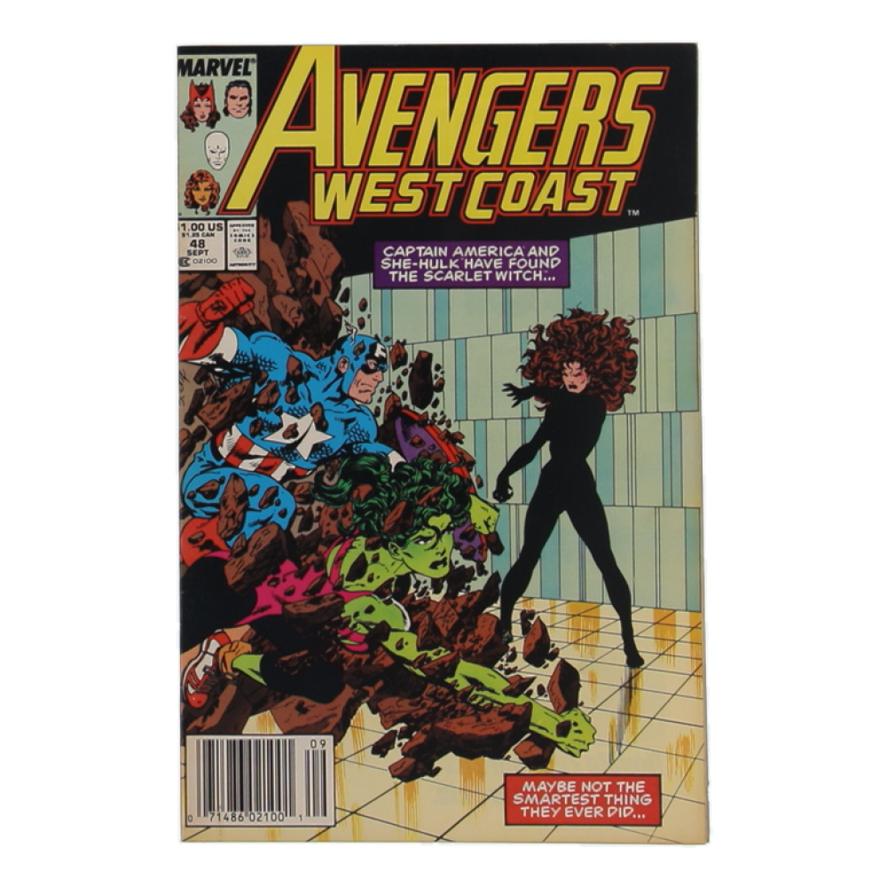 1989 "Avengers West Coast" #48 Marvel Comic Book at PristineAuction.com