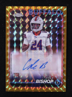 Cole Bishop 2024 Topps Chrome Rookie Autographs Gold Geometric Refractors #RACBI #04/50 RC at PristineAuction.com