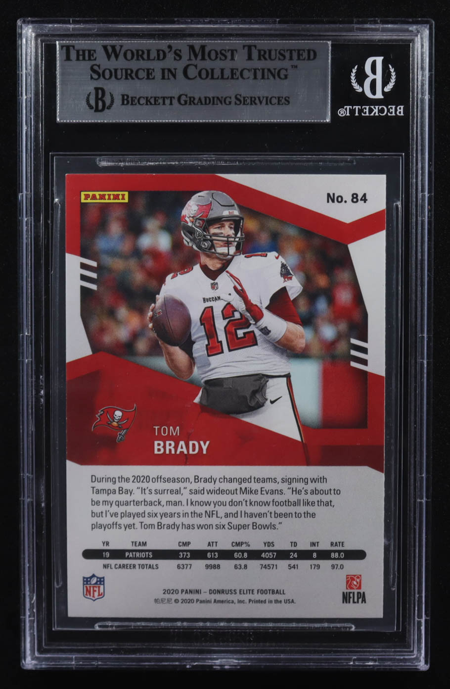 Tom Brady 2020 Elite #84 (BGS 9) at PristineAuction.com Tom Brady 2020 Elite #84 (BGS 9) at PristineAuction.com