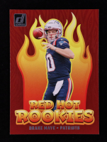 Drake Maye 2024 Donruss Red Hot Rookies #7 RC at PristineAuction.com