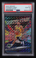 Stephen Curry 2020-21 Panini Mosaic Center Stage #17 (PSA 10) at PristineAuction.com