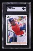 Michael Jordan 1991 Upper Deck #SP1 SP RC / Shown Batting in White Sox Uniform (SGC 9) at PristineAuction.com