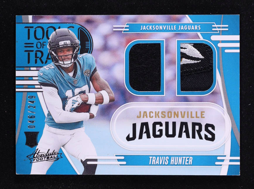 Travis Hunter 2025 Absolute Tools of the Trade Double #3 #046/249 RC at PristineAuction.com Travis Hunter 2025 Absolute Tools of the Trade Double #3 #046/249 RC at PristineAuction.com