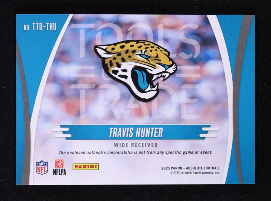 Travis Hunter 2025 Absolute Tools of the Trade Double #3 #046/249 RC at PristineAuction.com Travis Hunter 2025 Absolute Tools of the Trade Double #3 #046/249 RC at PristineAuction.com