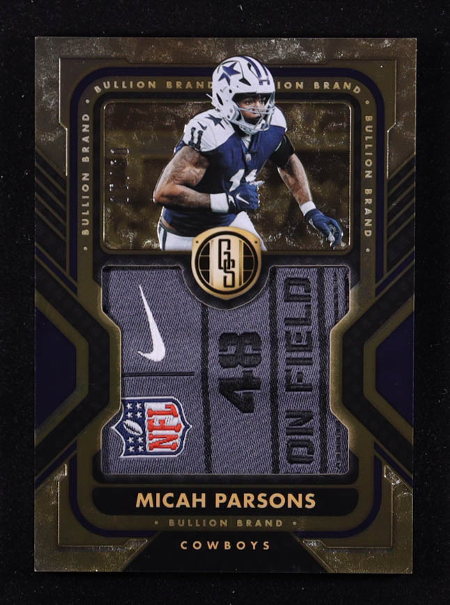 Micah Parsons 2023 Panini Gold Standard Bullion Brand Tags #8 #03/10 at PristineAuction.com Micah Parsons 2023 Panini Gold Standard Bullion Brand Tags #8 #03/10 at PristineAuction.com