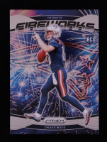 Drake Maye 2024 Panini Prizm Fireworks #22 RC at PristineAuction.com