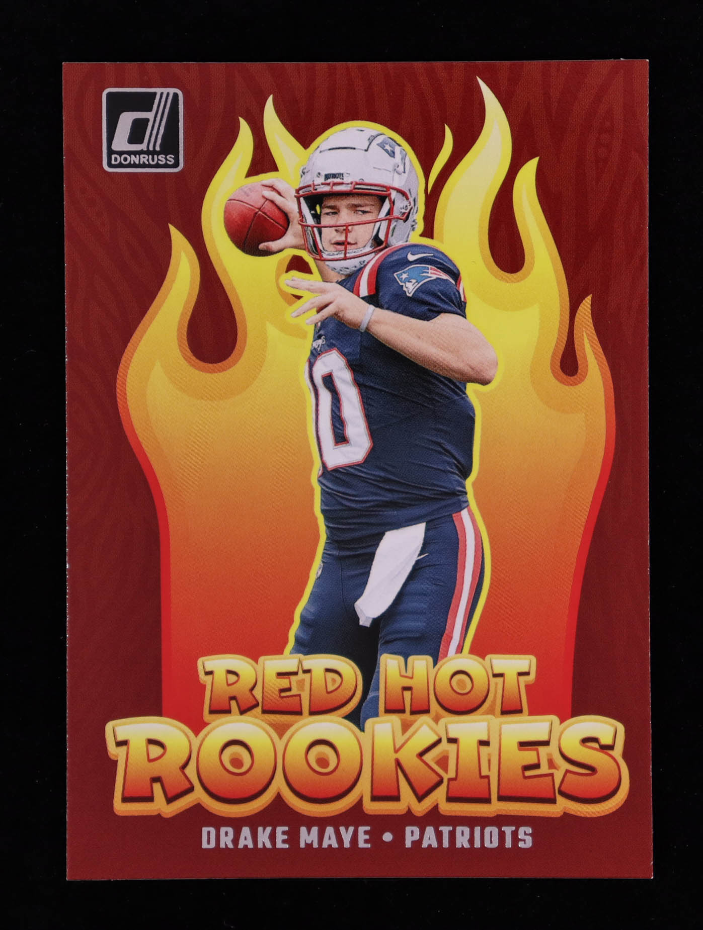 Drake Maye 2024 Donruss Red Hot Rookies #7 RC at PristineAuction.com Drake Maye 2024 Donruss Red Hot Rookies #7 RC at PristineAuction.com