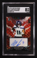 Jaxson Smith-Njigba 2023 Wild Card Wildchrome Wildmarble Autograph Red Wave #WCH-A RC #2/10 (SGC 8) at PristineAuction.com