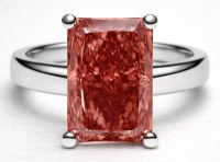 Gigantic 10.40 Carats Lab Grown FANCY VIVID PINK Diamond Ring VS1 | $22,000 Estimated Retail Value (UGL & IGI Certs) | Radiant Cut| Brand New at PristineAuction.com