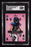 Cooper DeJean 2024 Wild Card 5 Card Draw 10 of Diamonds Pink Rainbow #SDPD-CON RC #1/1 (SGC 10) at PristineAuction.com