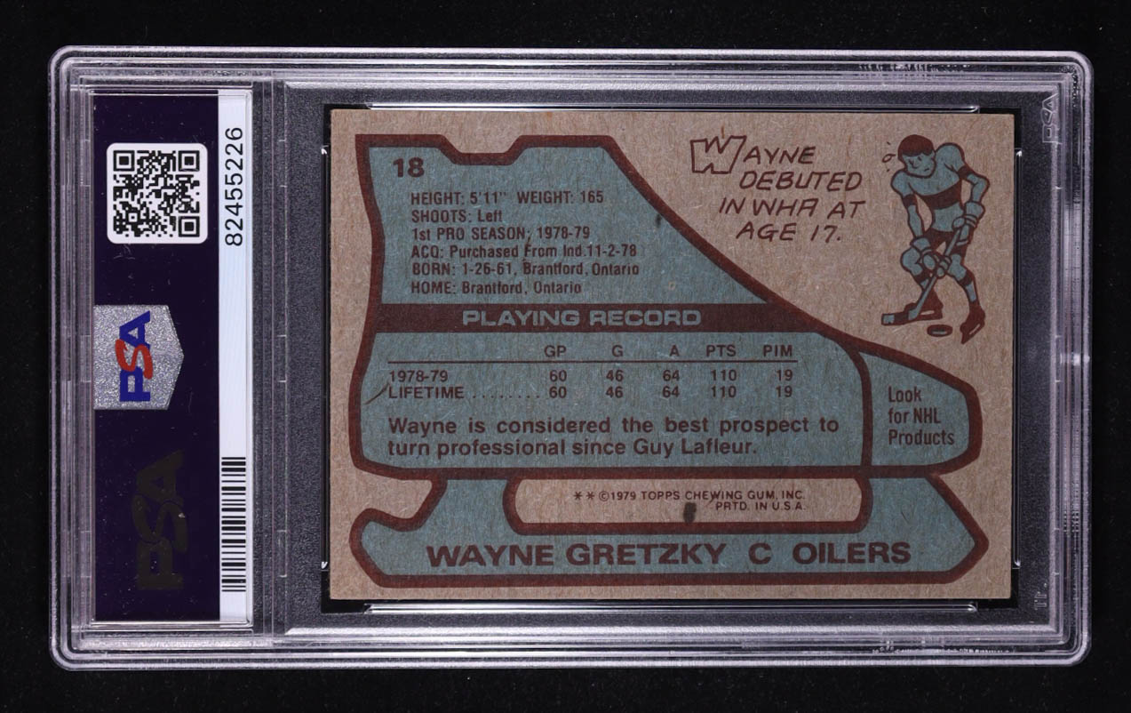 Wayne Gretzky 1979-80 Topps #18 RC (PSA 4) at PristineAuction.com Wayne Gretzky 1979-80 Topps #18 RC (PSA 4) at PristineAuction.com