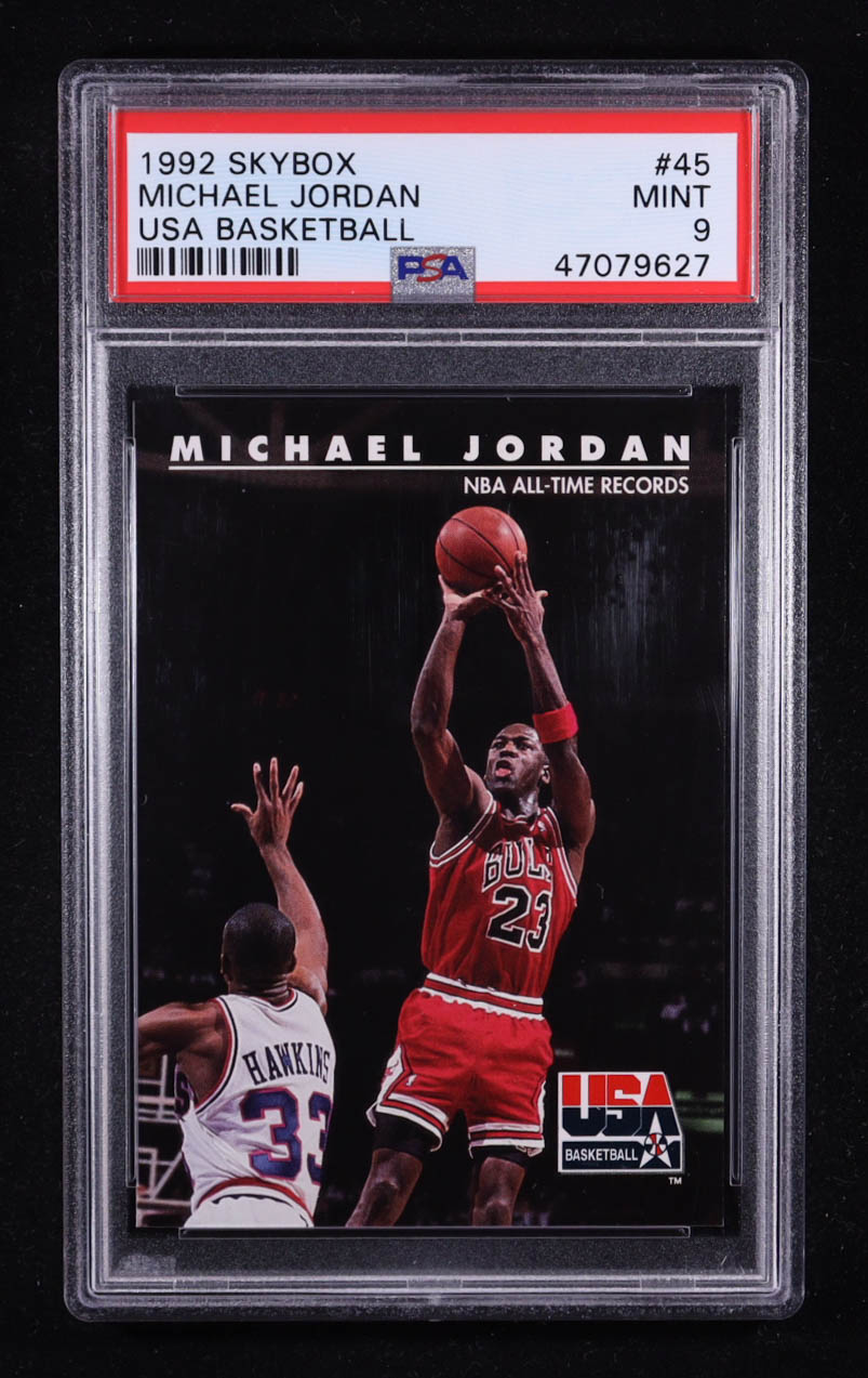 Michael Jordan 1992 SkyBox USA #45 (PSA 9) at PristineAuction.com Michael Jordan 1992 SkyBox USA #45 (PSA 9) at PristineAuction.com