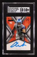 Amon-Ra St. Brown 2024 Wild Card Matte WhatNot White Chase X-Plode Orange Auto #MXPA-AS #1/25 (SGC 10 | Autograph Graded SGC 10) at PristineAuction.com