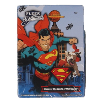 2025 Upper Deck Fleer Brilliants Superman Blaster Box with (6) Packs at PristineAuction.com 2025 Upper Deck Fleer Brilliants Superman Blaster Box with (6) Packs at PristineAuction.com