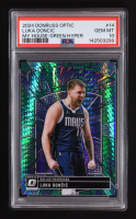Luka Doncic 2024-25 Panini Donruss Optic My House! Green Hyper #14 #233/249 (PSA 10) at PristineAuction.com