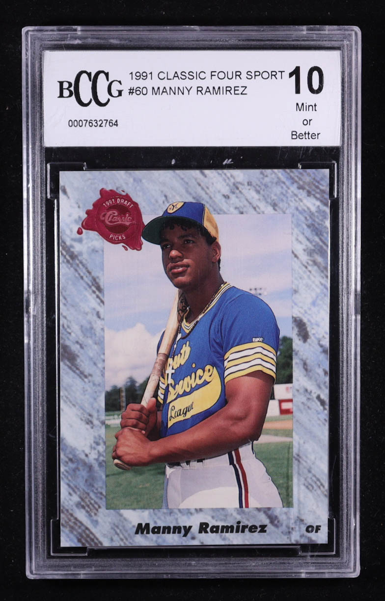 Manny Ramirez 1991 Classic Four Sport #60 RC (BCCG 10) at PristineAuction.com Manny Ramirez 1991 Classic Four Sport #60 RC (BCCG 10) at PristineAuction.com