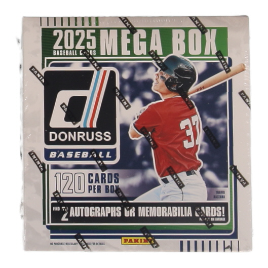 2025 Panini Donruss Baseball Mega Box with (6) Packs at PristineAuction.com 2025 Panini Donruss Baseball Mega Box with (6) Packs at PristineAuction.com