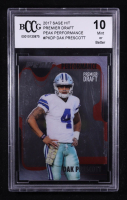 Dak Prescott 2017 SAGE HIT Premier Draft Peak Performance #PKDP (BCCG 10) at PristineAuction.com