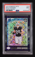 Brock Bowers 2024 Panini Donruss Optic Purple Scope RR #215 RC (PSA 9) at PristineAuction.com