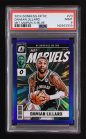Damian Lillard 2024-25 Panini Donruss Optic Net Marvels-Blue #20 #14/49 (PSA 9) at PristineAuction.com