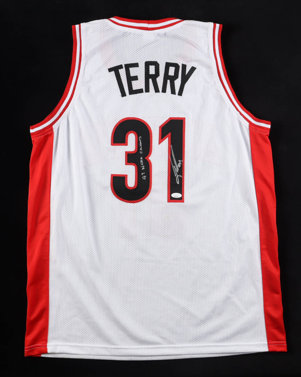 Jason Terry Signed Jersey Inscribed "97 NCAA Champs" (JSA) at PristineAuction.com Jason Terry Signed Jersey Inscribed "97 NCAA Champs" (JSA) at PristineAuction.com
