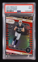 Brock Bowers 2024 Panini Absolute Red Spectrum #113 RC #017/125 (PSA 9) at PristineAuction.com