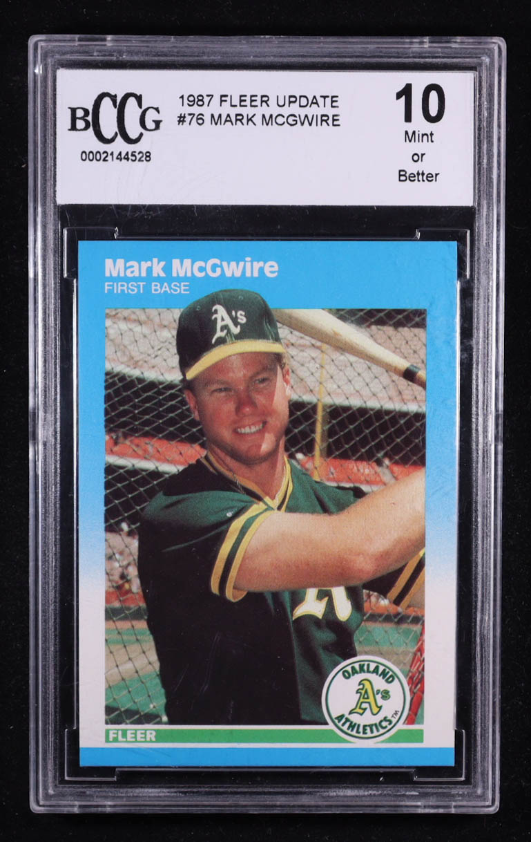 Mark McGwire 1987 Fleer Update #U76 RC (BCCG 10) at PristineAuction.com Mark McGwire 1987 Fleer Update #U76 RC (BCCG 10) at PristineAuction.com