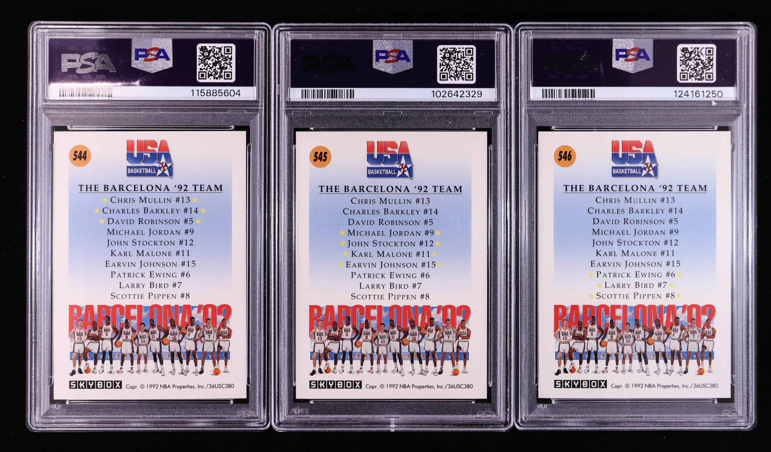 Team USA 1991-92 SkyBox Complete Set of (3) Cards (PSA 9) at PristineAuction.com Team USA 1991-92 SkyBox Complete Set of (3) Cards (PSA 9) at PristineAuction.com
