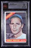 Sandy Koufax 1966 Topps #100 (BVG 3) at PristineAuction.com