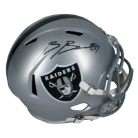 Brock Bowers Signed Raiders Full-Size Speed Helmet (Beckett) at PristineAuction.com