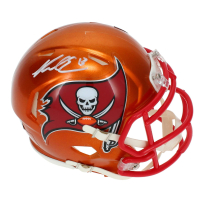 Mike Evans Signed Buccaneers Flash Alternate Speed Mini Helmet (Beckett) at PristineAuction.com