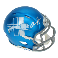 Aidan Hutchinson Signed Lions Alternate Speed Mini Helmet (Beckett) at PristineAuction.com
