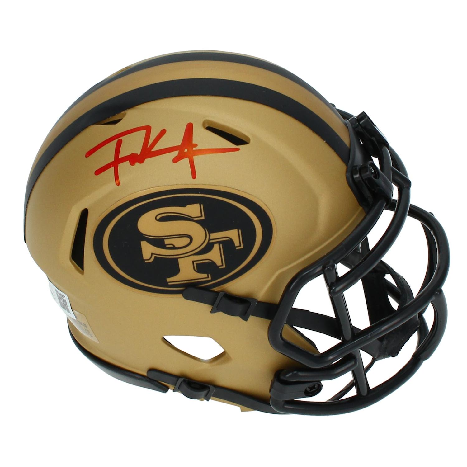 Frank Gore Signed 49ers Rave Alternate Speed Mini Helmet (Beckett) at PristineAuction.com Frank Gore Signed 49ers Rave Alternate Speed Mini Helmet (Beckett) at PristineAuction.com