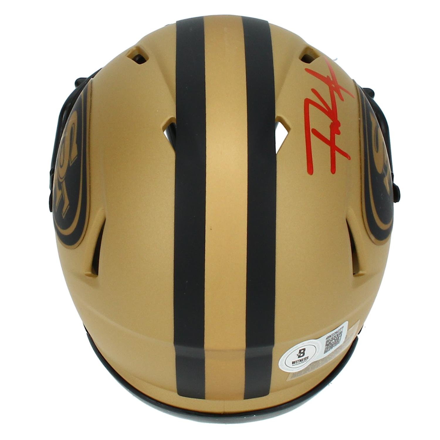 Frank Gore Signed 49ers Rave Alternate Speed Mini Helmet (Beckett) at PristineAuction.com Frank Gore Signed 49ers Rave Alternate Speed Mini Helmet (Beckett) at PristineAuction.com