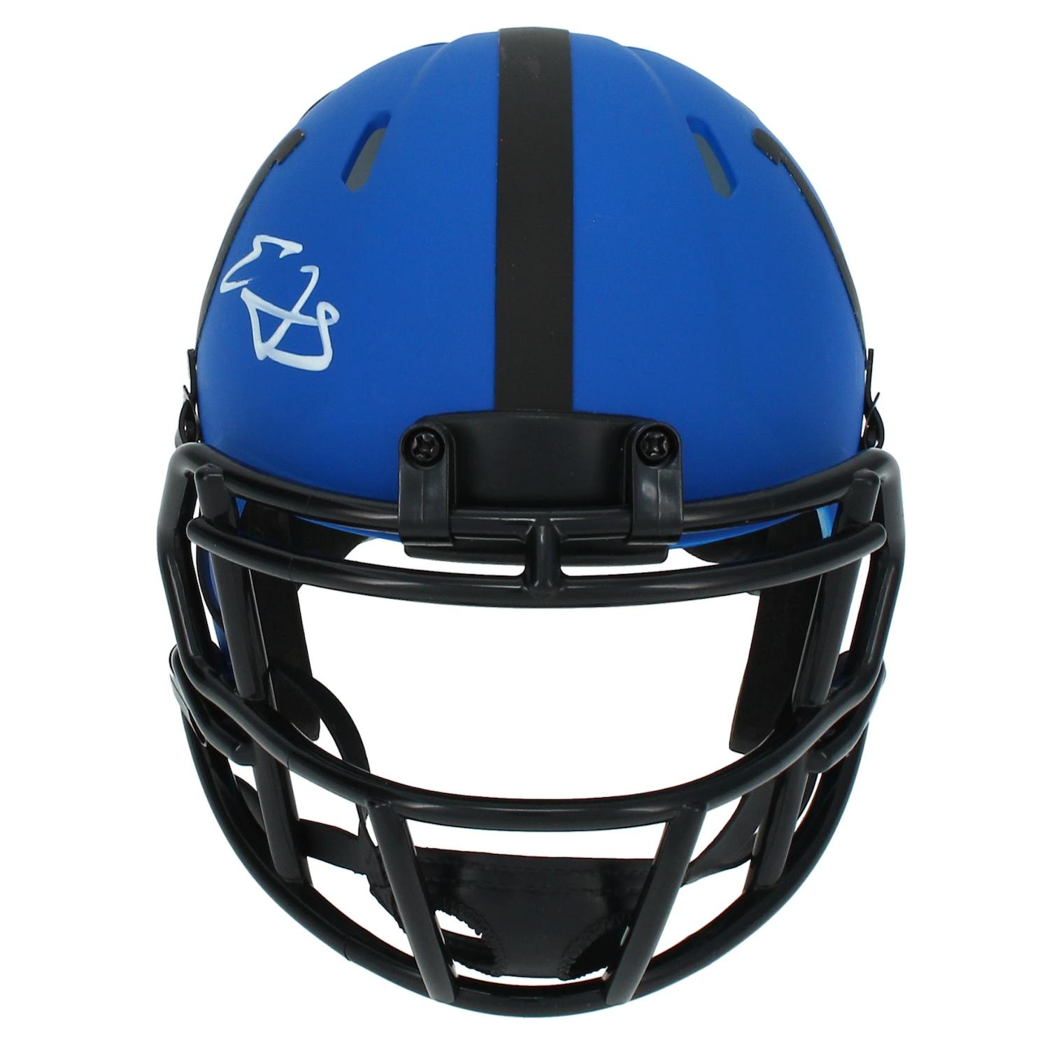 Edgerrin James Signed Colts Rave Alternate Speed Mini Helmet (Beckett) at PristineAuction.com Edgerrin James Signed Colts Rave Alternate Speed Mini Helmet (Beckett) at PristineAuction.com