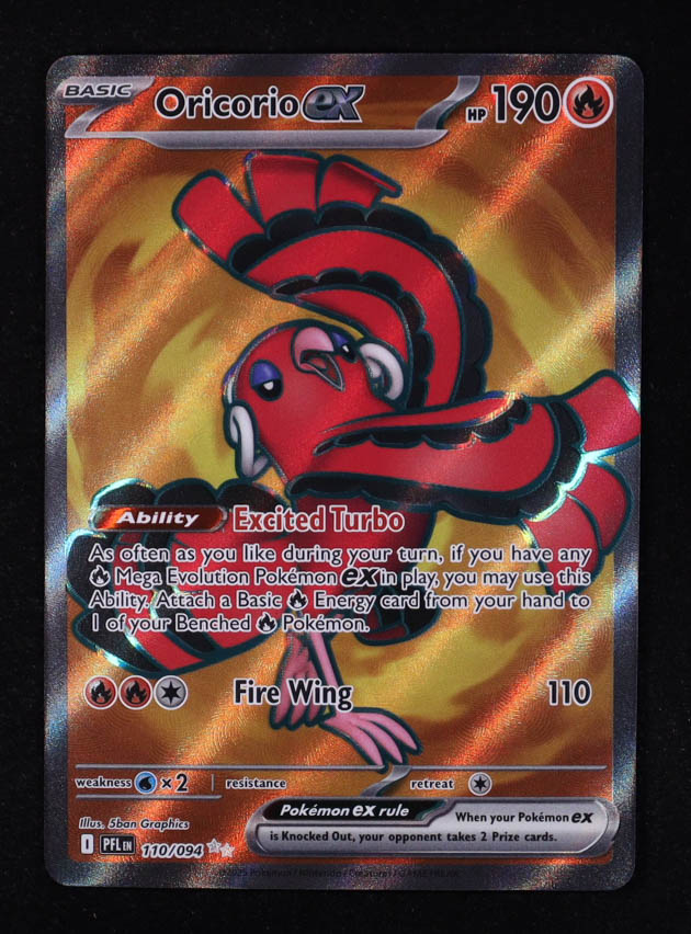Oricorio ex 2025 Pokemon TCG Mega Evolution Phantasmal Flames #110 at PristineAuction.com Oricorio ex 2025 Pokemon TCG Mega Evolution Phantasmal Flames #110 at PristineAuction.com