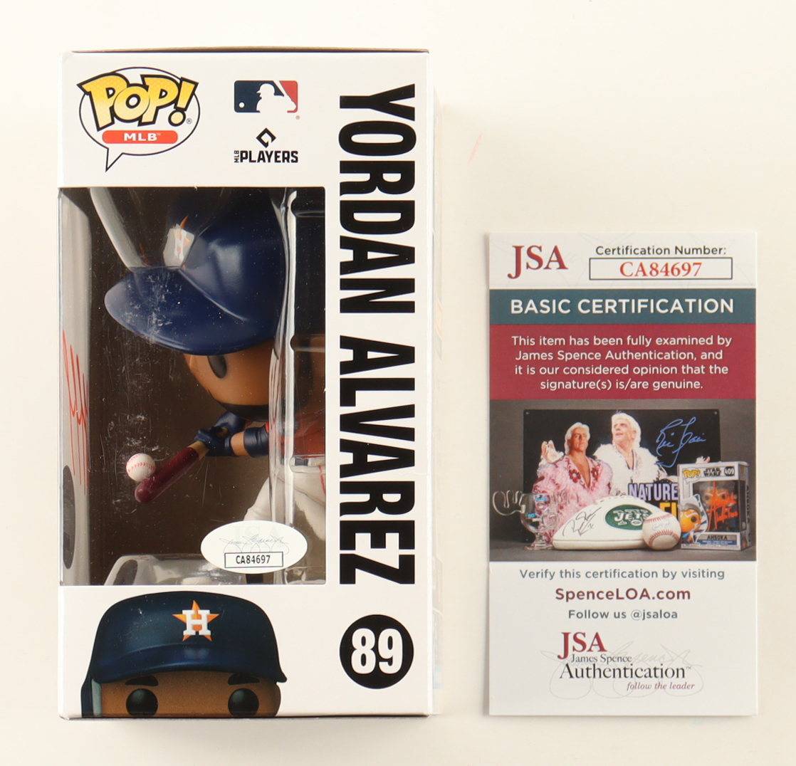 Yordan Alvarez Signed Astros #89 Funko Pop! Vinyl Figure (JSA) at PristineAuction.com Yordan Alvarez Signed Astros #89 Funko Pop! Vinyl Figure (JSA) at PristineAuction.com