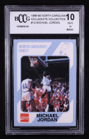 Michael Jordan 1989-90 North Carolina Collegiate Collection #14 (BCCG 10) at PristineAuction.com