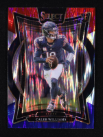 Caleb Williams 2024 Select Prizm Red and Blue Shock #25 RC at PristineAuction.com