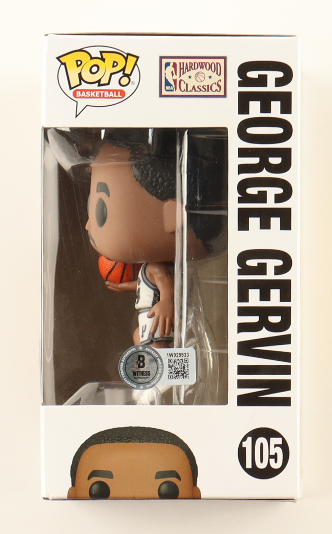 George Gervin Signed Spurs #105 Funko Pop! Vinyl Figure (Beckett) at PristineAuction.com George Gervin Signed Spurs #105 Funko Pop! Vinyl Figure (Beckett) at PristineAuction.com