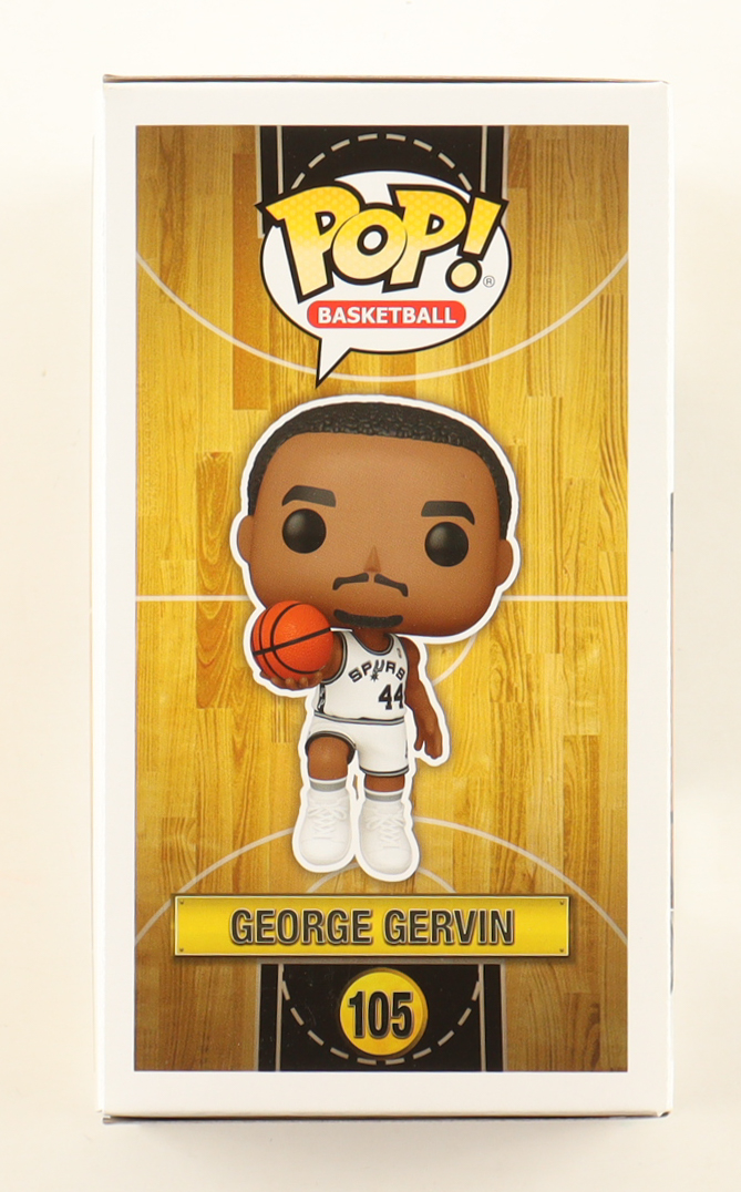 George Gervin Signed Spurs #105 Funko Pop! Vinyl Figure (Beckett) at PristineAuction.com George Gervin Signed Spurs #105 Funko Pop! Vinyl Figure (Beckett) at PristineAuction.com