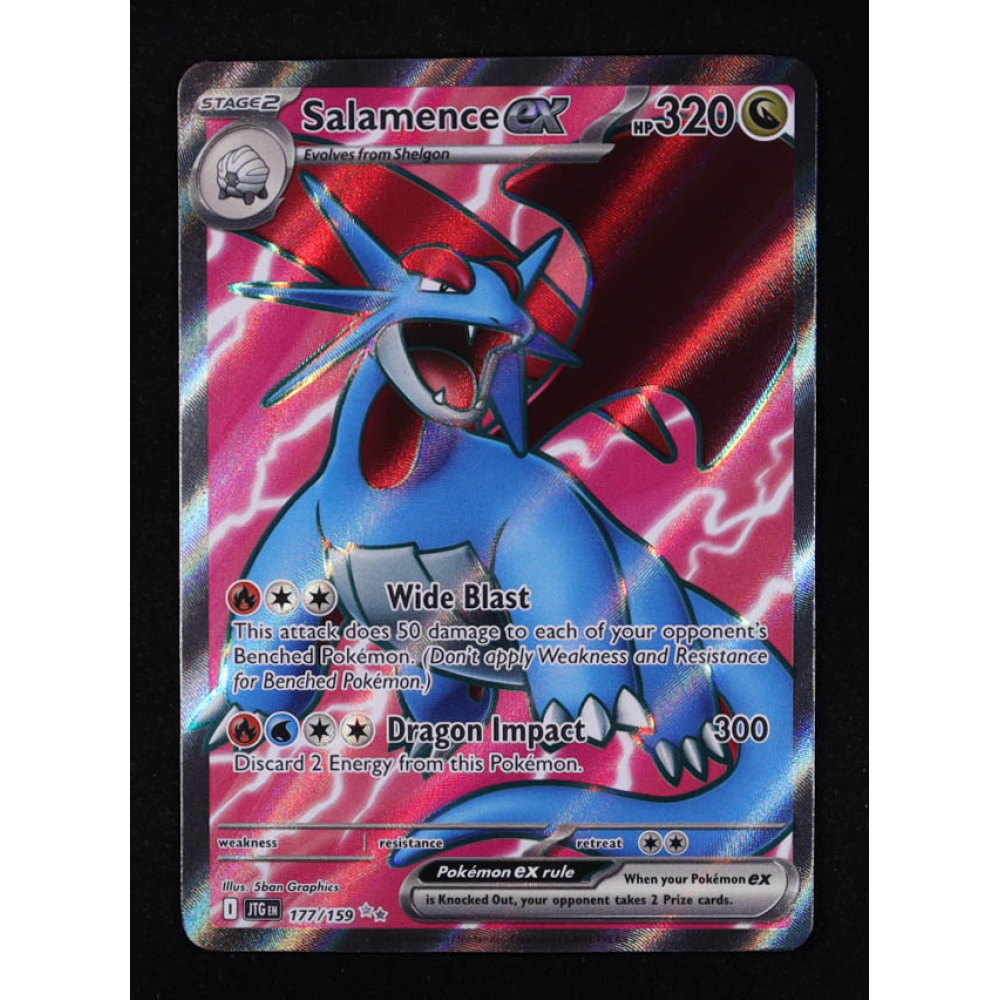 Salamence ex 2025 Pokemon TCG Scarlet & Violet Journey Together #177 at PristineAuction.com
