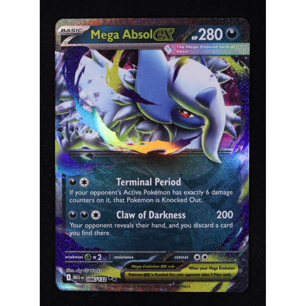 Mega Absol ex 2025 Pokemon TCG Mega Evolution #086 at PristineAuction.com