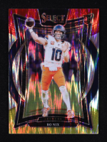 Bo Nix 2024 Select Prizm Red and Yellow Shock #30 RC at PristineAuction.com