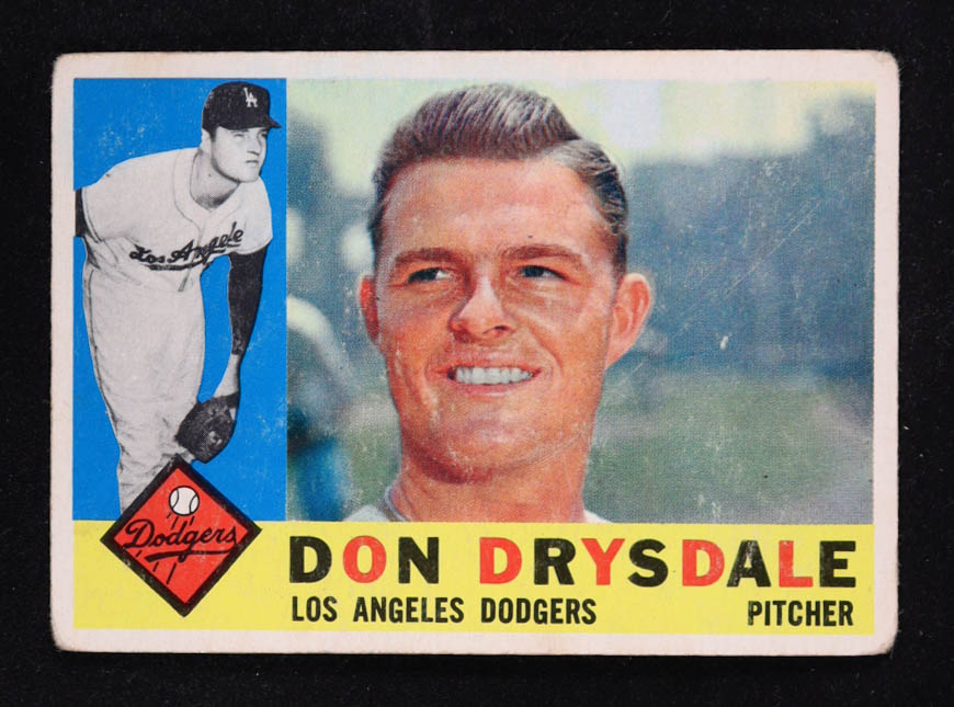 Don Drysdale 1960 Topps #475 at PristineAuction.com Don Drysdale 1960 Topps #475 at PristineAuction.com