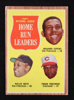 Orlando Cepeda / Willie Mays / Frank Robinson 1962 Topps #54 NL Home Run Leaders at PristineAuction.com