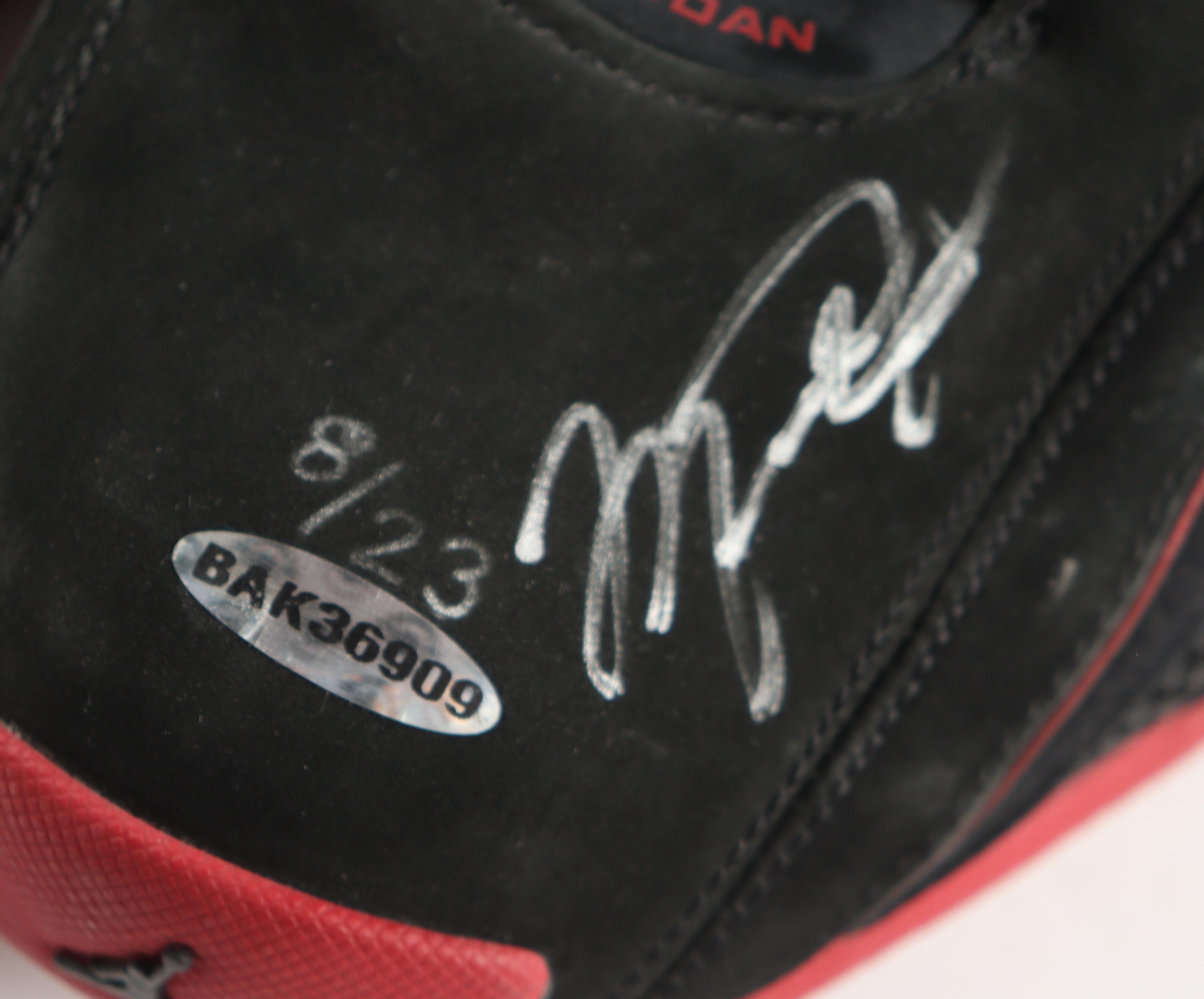 Michael Jordan Signed LE Pair of Air Jordan 21 Retro Basketball Shoes #8/23 (UDA & GOAT) at PristineAuction.com Michael Jordan Signed LE Pair of Air Jordan 21 Retro Basketball Shoes #8/23 (UDA & GOAT) at PristineAuction.com